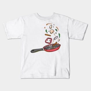 Pan with Vegetables Kids T-Shirt